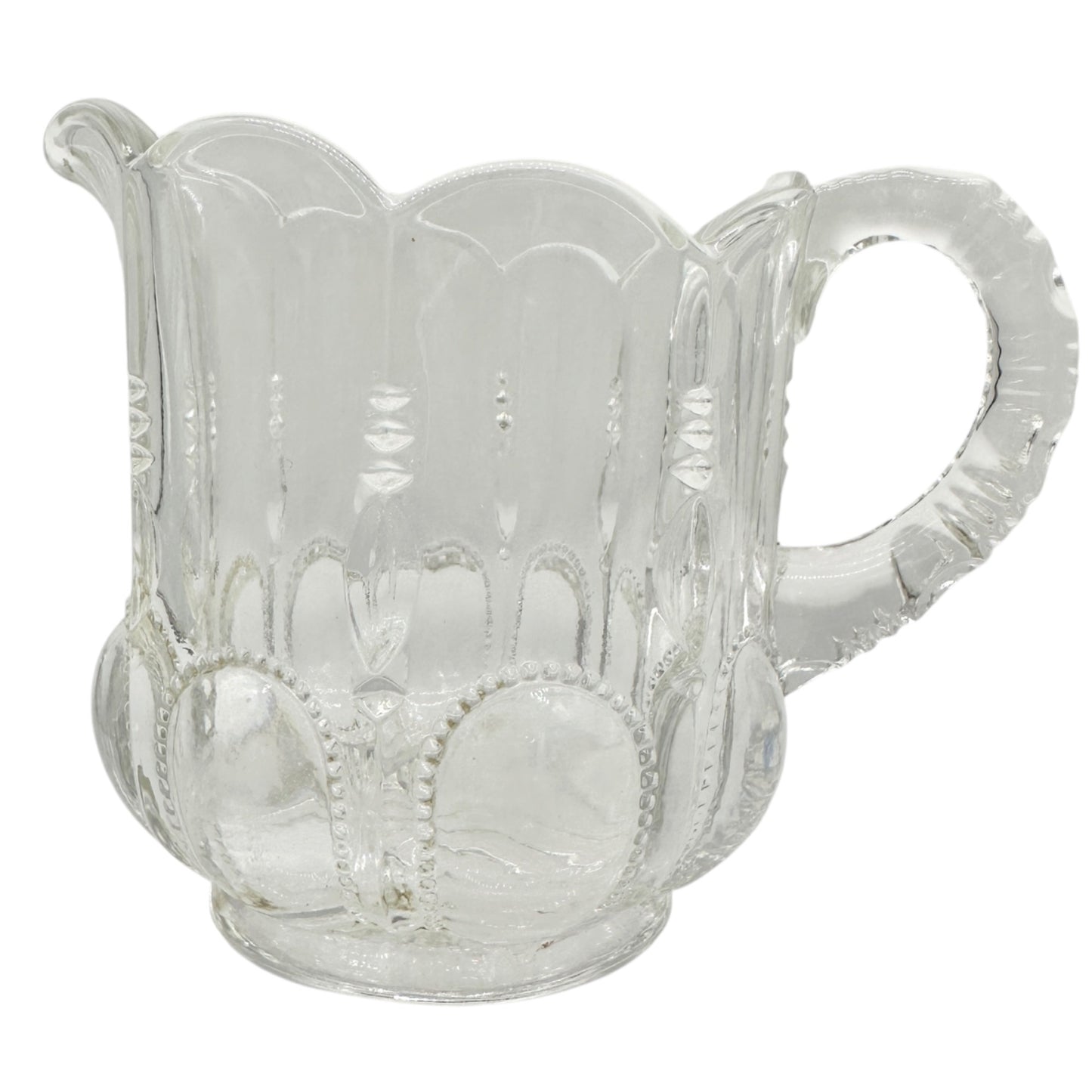 Michigan No 15077 3 Pc Clear Glass Childrens Tableware Set Creamer Sugar Spooner
