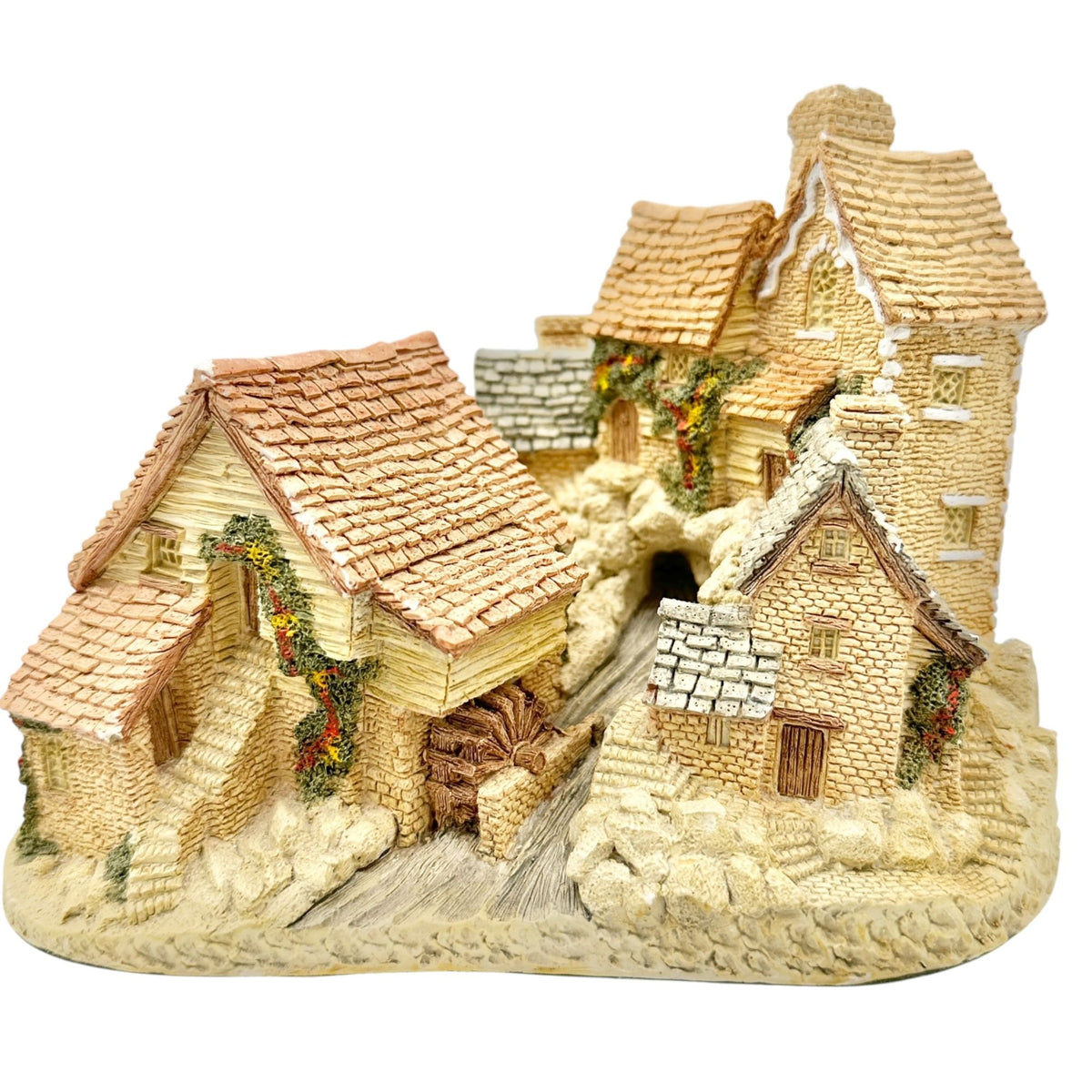 David Winter Cottages 1982 Brookside Hamlet Handcrafted Hand Painted Collectible