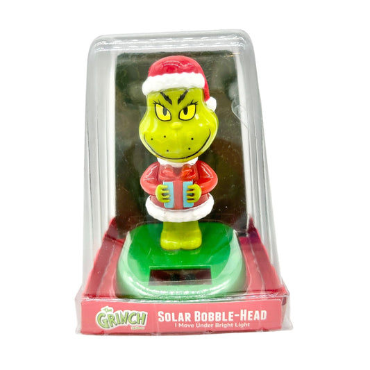 Dr. Seuss The Grinch Solar Bobble-Head Figurine 5 Inches Tall NIB