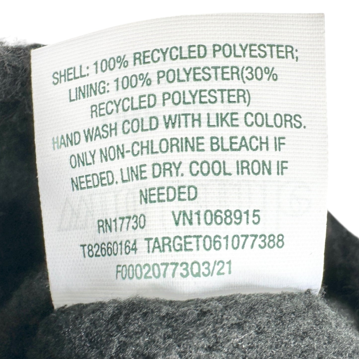 Wild Fable Knit Fleece-Lined Mittens Black Colorful Crochet Design One Size