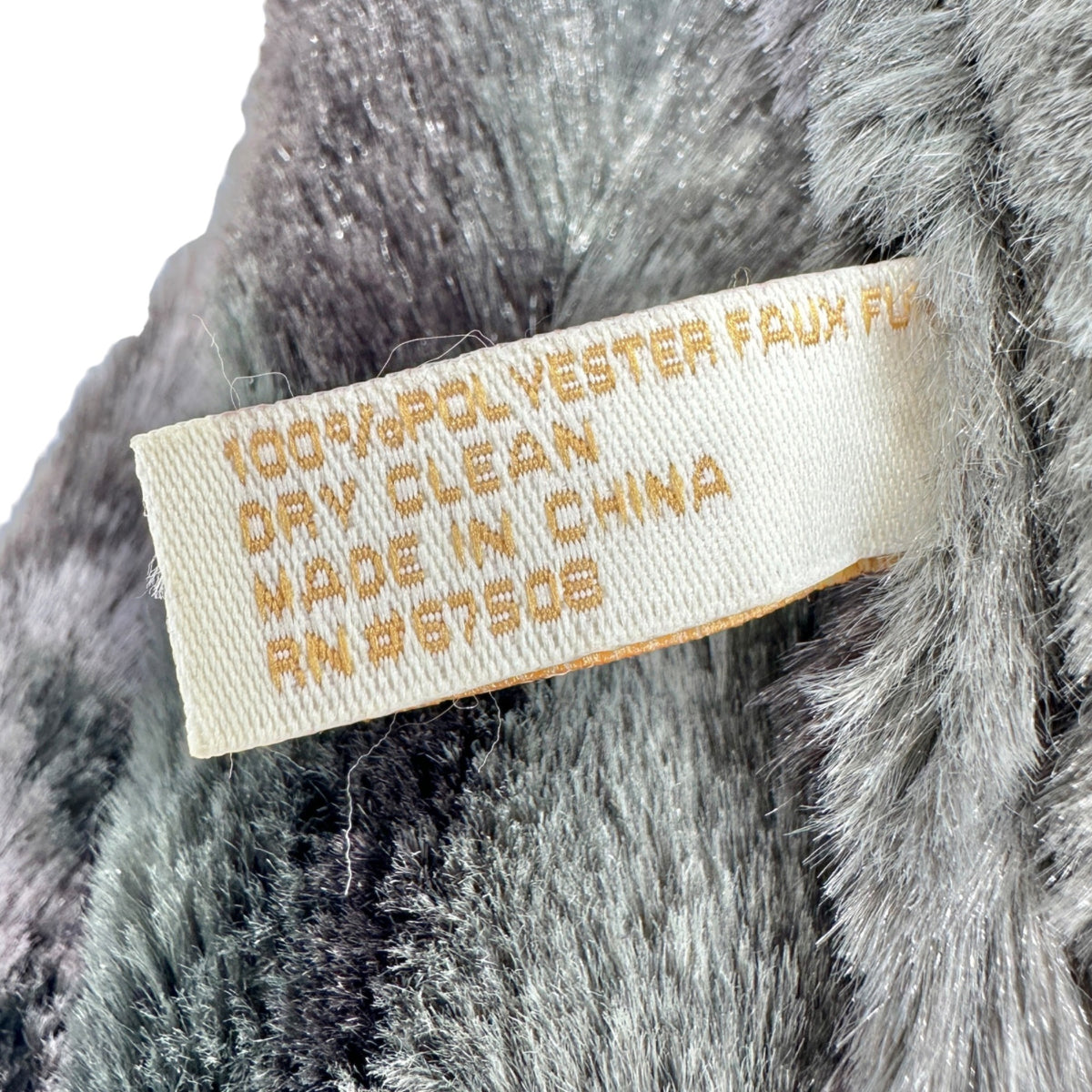 Collection Eighteen Faux Fur Scarf Gray and Black 66 inches Long Luxurious