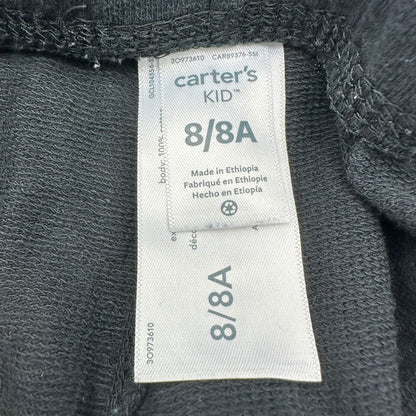 Carters Kids Shorts Boys Size 8/8A Black Drawstring Cotton Shorts