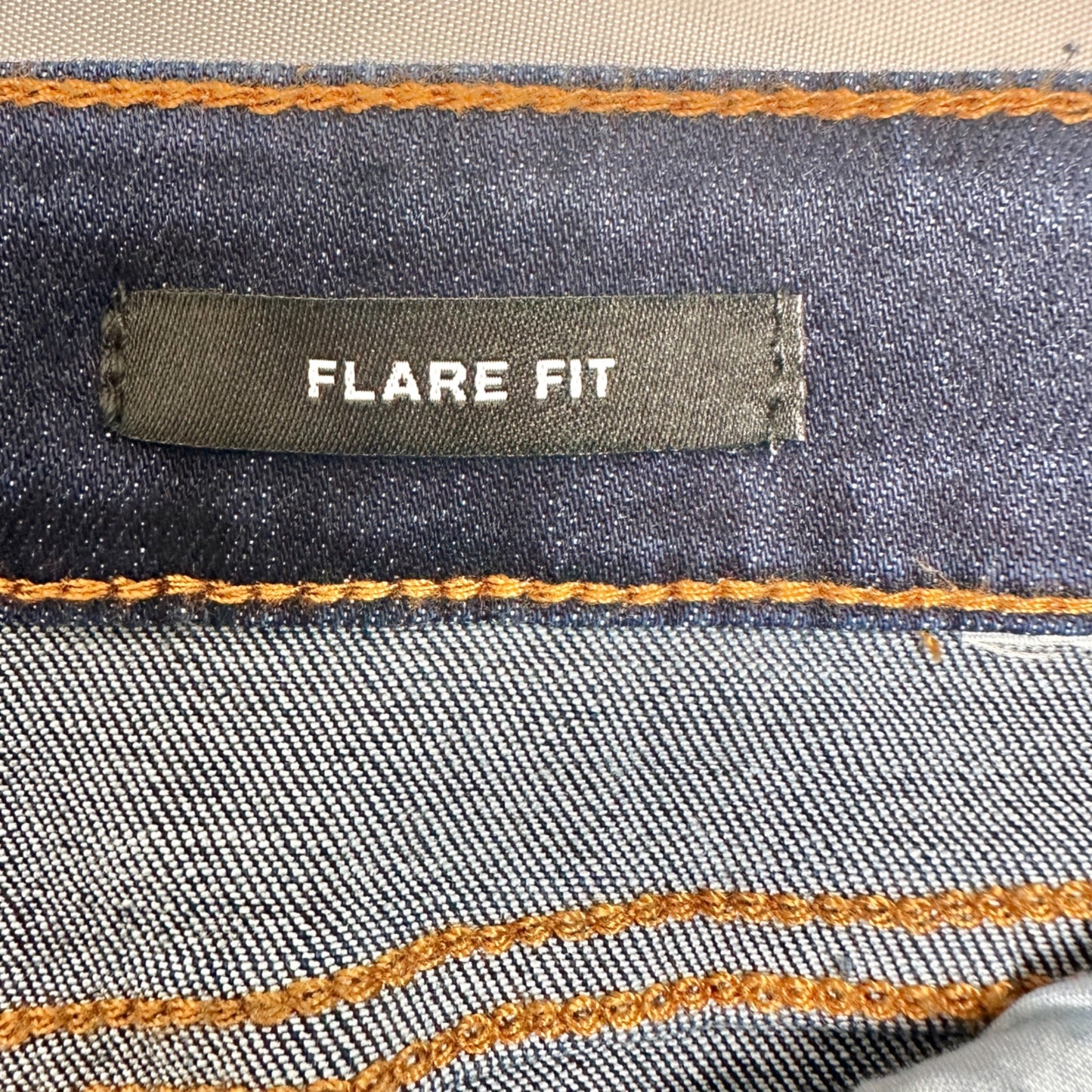 Womens Distressed Flare Jeans Size 16 Dark Wash Stretch Blend by Lucky & Blessed