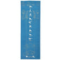 CopyCat Yoga Printed Blue Mat With Alignment Markings and Poses 72 x 24 inches