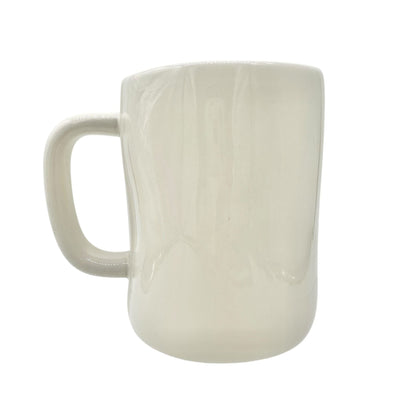 Rae Dunn Artisan Collection 20 oz Mug DRINK Ceramic White Black Lettering NEW