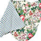 Austrian Valance Floral and Checkered Reversible 104 x 33 Edinburg Village Shop