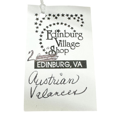 Austrian Valance Floral and Checkered Reversible 104 x 33 Edinburg Village Shop