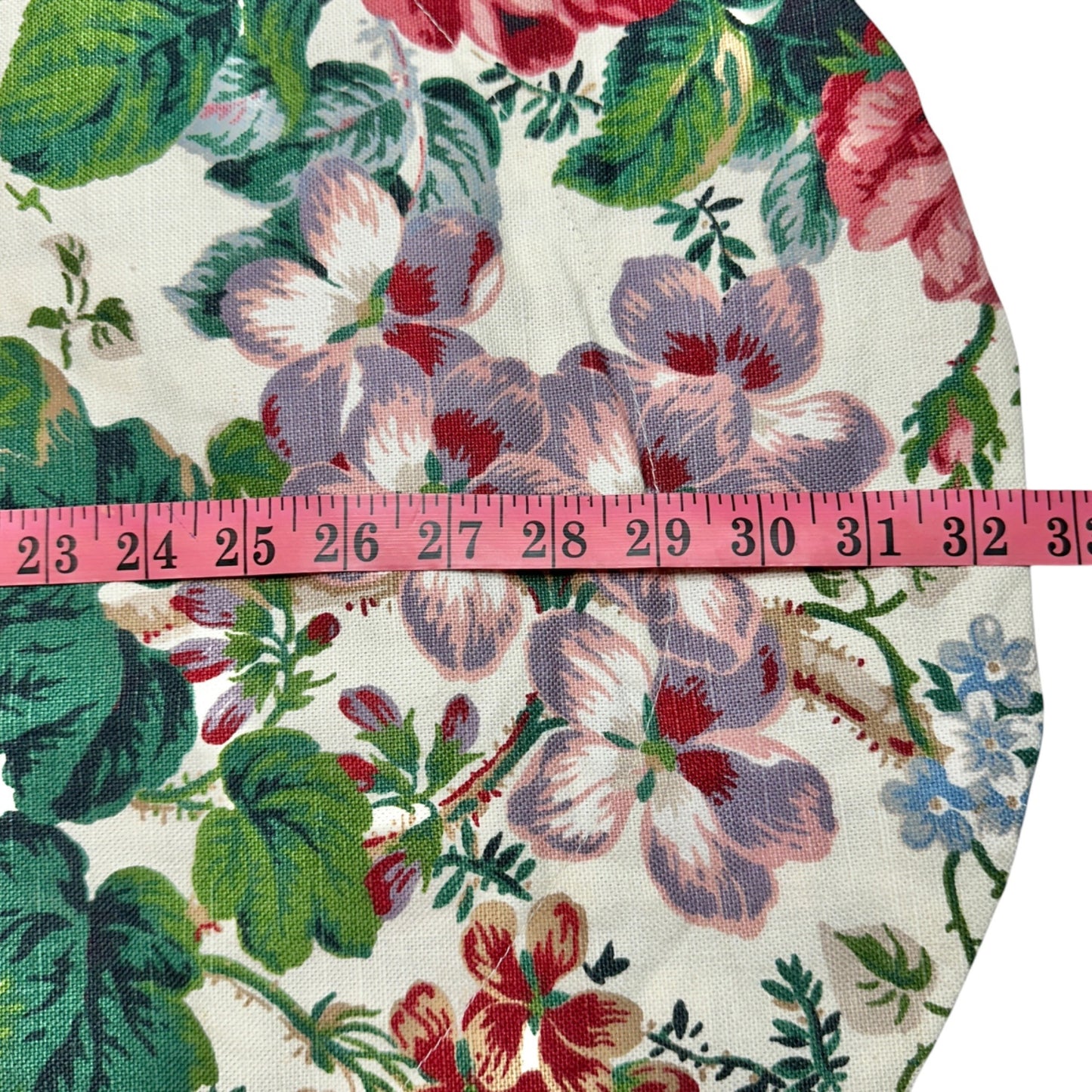 Austrian Valance Floral and Checkered Reversible 104 x 33 Edinburg Village Shop