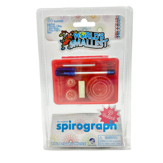 Worlds Smallest Spirograph Art Set 12 pieces 9 Gears Ages 6+ NIP