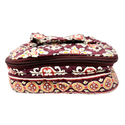 Vintage Vera Bradley Jewelry Case Medallion Pattern Fall 2006 Retired Burgundy