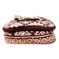 Vintage Vera Bradley Jewelry Case Medallion Pattern Fall 2006 Retired Burgundy