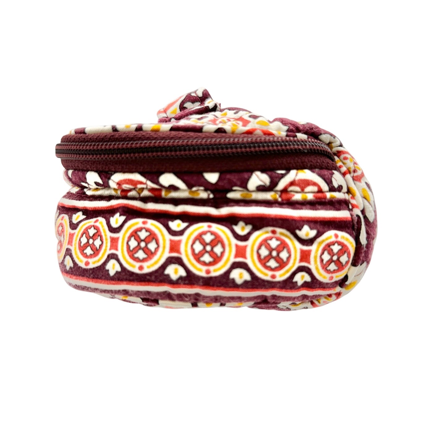 Vintage Vera Bradley Jewelry Case Medallion Pattern Fall 2006 Retired Burgundy