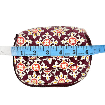 Vintage Vera Bradley Jewelry Case Medallion Pattern Fall 2006 Retired Burgundy