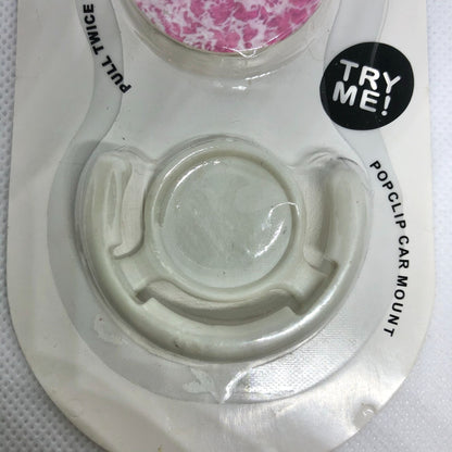 Fashion Phone Grip Stand and Car Mount Set Blue and Pink Beachy Look