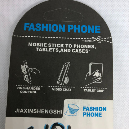 Fashion Phone Grip Stand and Car Mount Set Blue and Pink Beachy Look