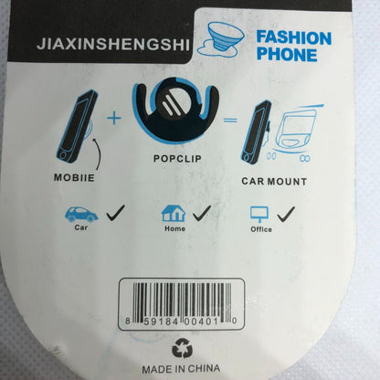 Fashion Phone Grip Stand and Car Mount Set Blue and Pink Beachy Look
