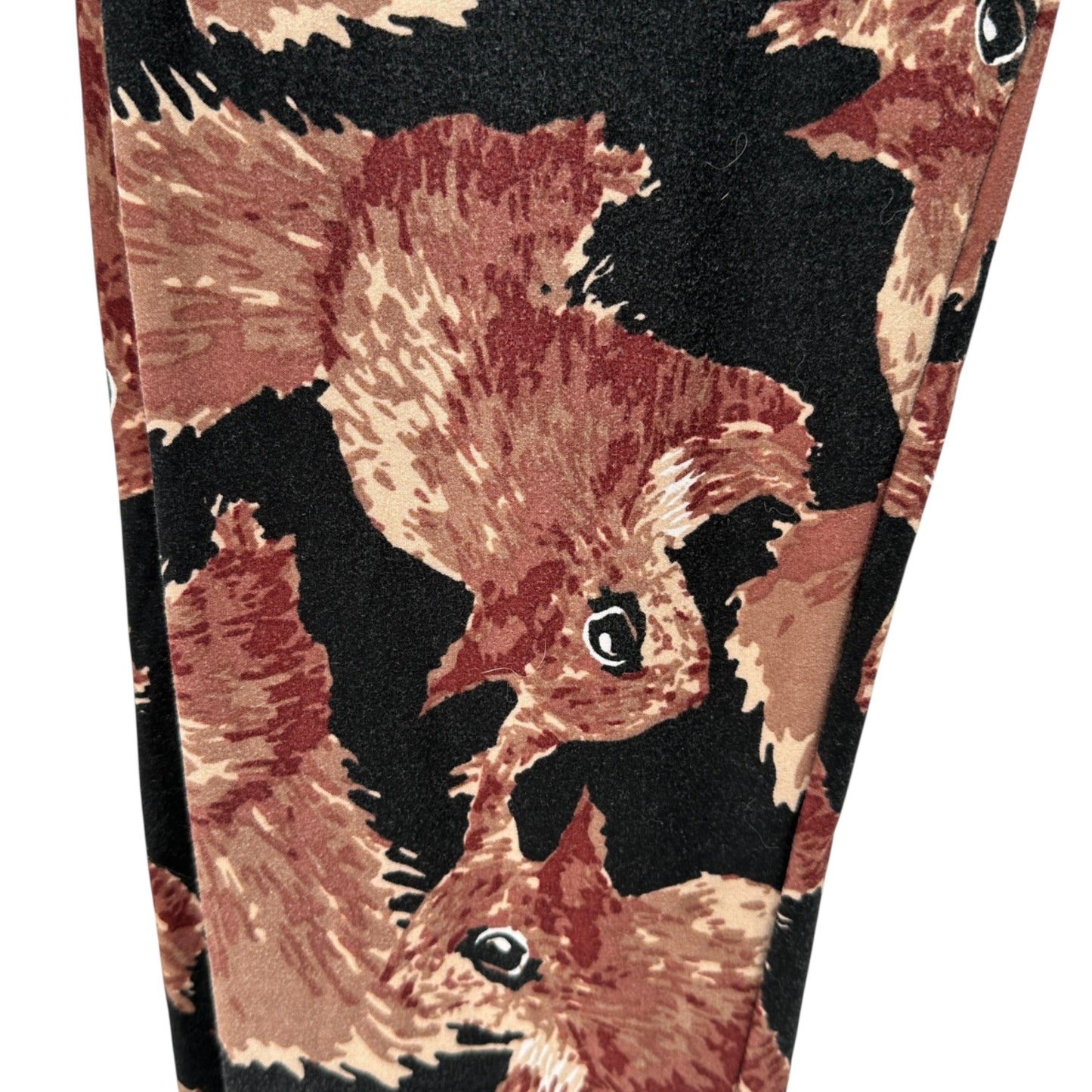 LuLaRoe Leggings Womens Tall & Curvy Black W/ Brown Squirrels Size 12-22 Soft & Stretchy