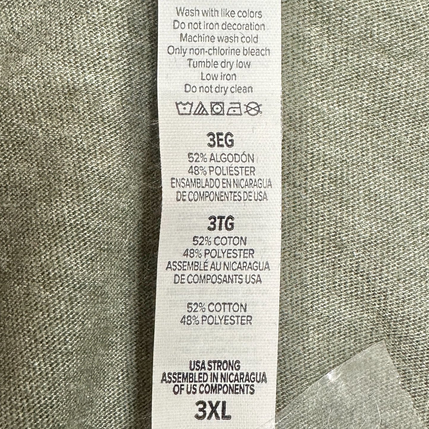 More Trees Less Assholes Alaska Graphic Tee 3XL Green Cotton Blend Bella+Canvas