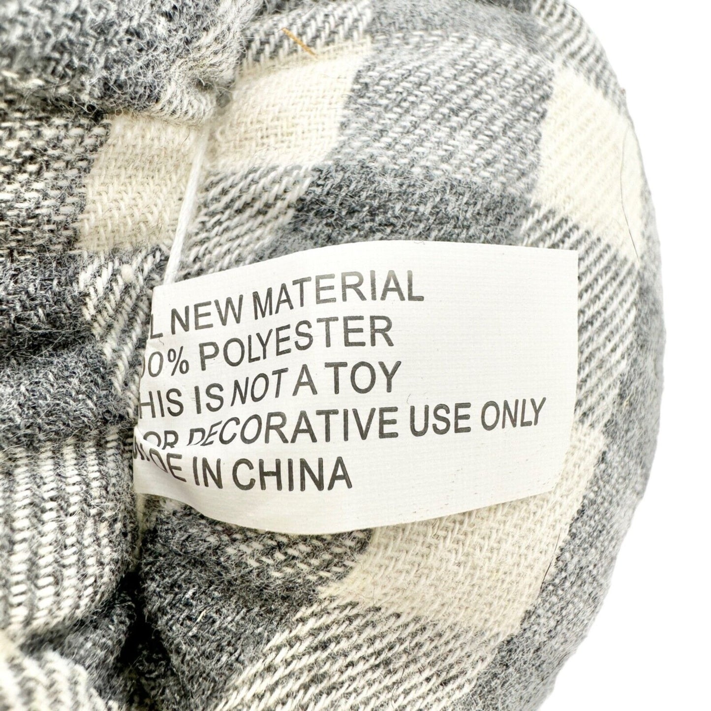 Kirkland's Harvest Collection Set 5 Pumpkins Black White Buffalo Check NWT