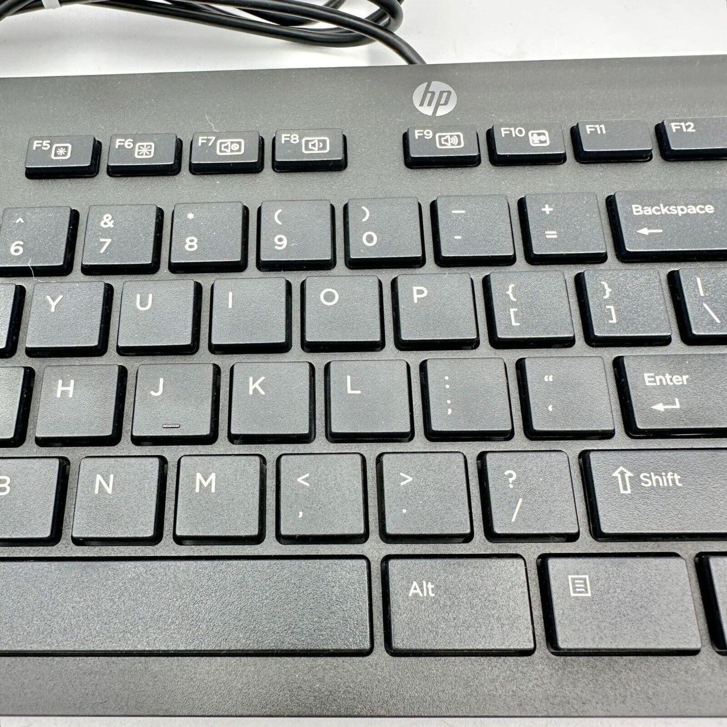 HP Wired Full Size Keyboard USB Model KU-1469 Numeric Keypad on Right Black