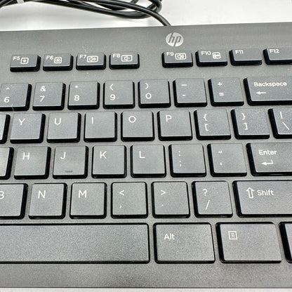 HP Wired Full Size Keyboard USB Model KU-1469 Numeric Keypad on Right Black