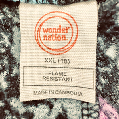 Wonder Nation Space Themed Pajama Lounge Pants XXL (18) Black Flame Resistant