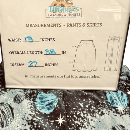 Wonder Nation Space Themed Pajama Lounge Pants XXL (18) Black Flame Resistant