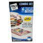 Space Bag Combo Set of 6 Vacuum Storage Bags 2 L 2 M 1 XL 1 Travel Compression