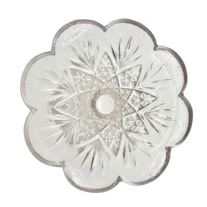 Thumbelina Flattened Diamond Punch Bowl 8 Cups Tray EAPG Childrens Tableware Set
