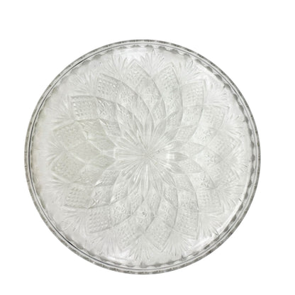 Thumbelina Flattened Diamond Punch Bowl 8 Cups Tray EAPG Childrens Tableware Set