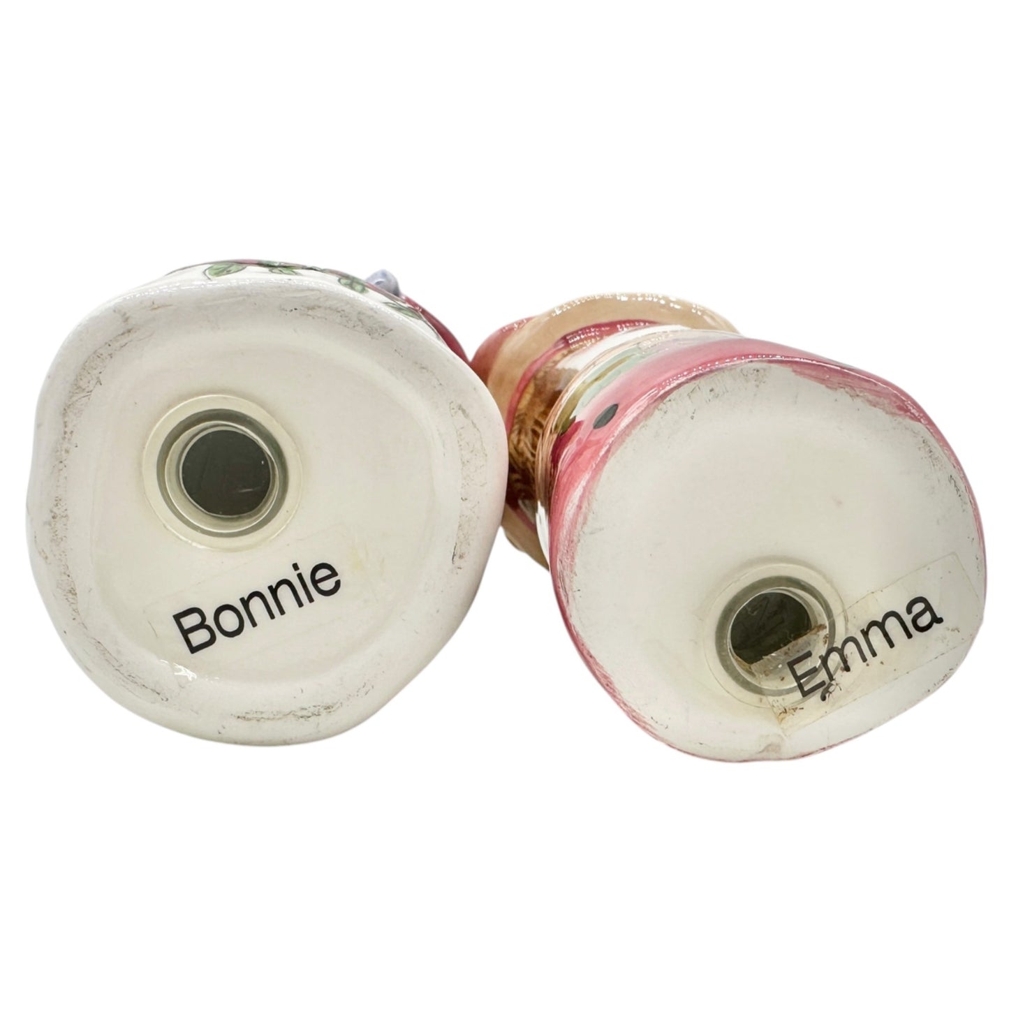 Susan Paley by Ganz Salt and Pepper Shakers Bonnie and Emma Bella Casa Ceramic