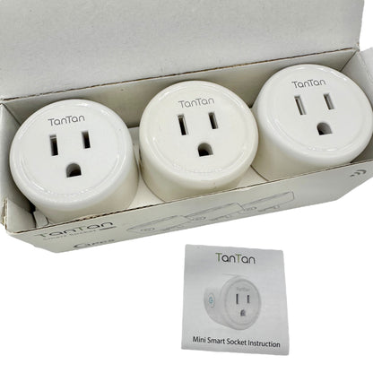 TanTan Smart Socket 3PCS WiFi Plug With App Control WP3 Model 10A Max 100-240V