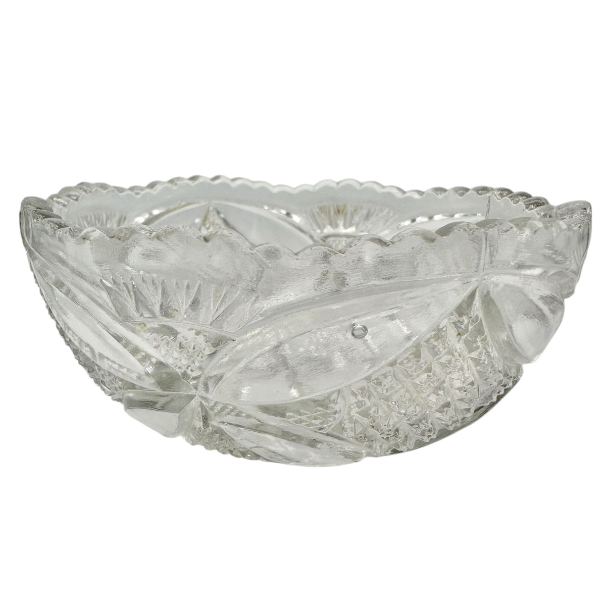 Pattee Cross Master Berry Bowl Childrens Tableware Etched EAPG 4" Diameter