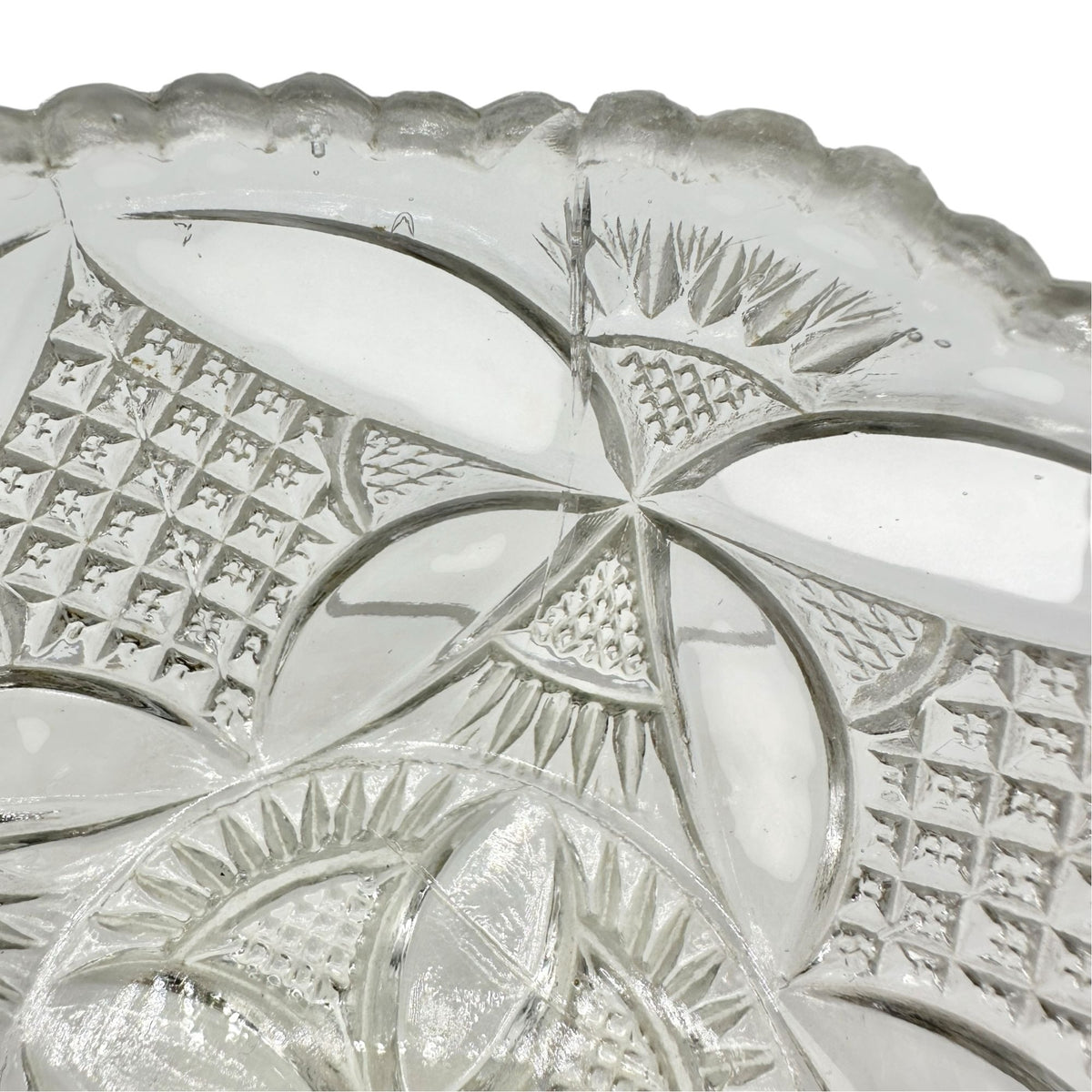 Pattee Cross Master Berry Bowl Childrens Tableware Etched EAPG 4" Diameter
