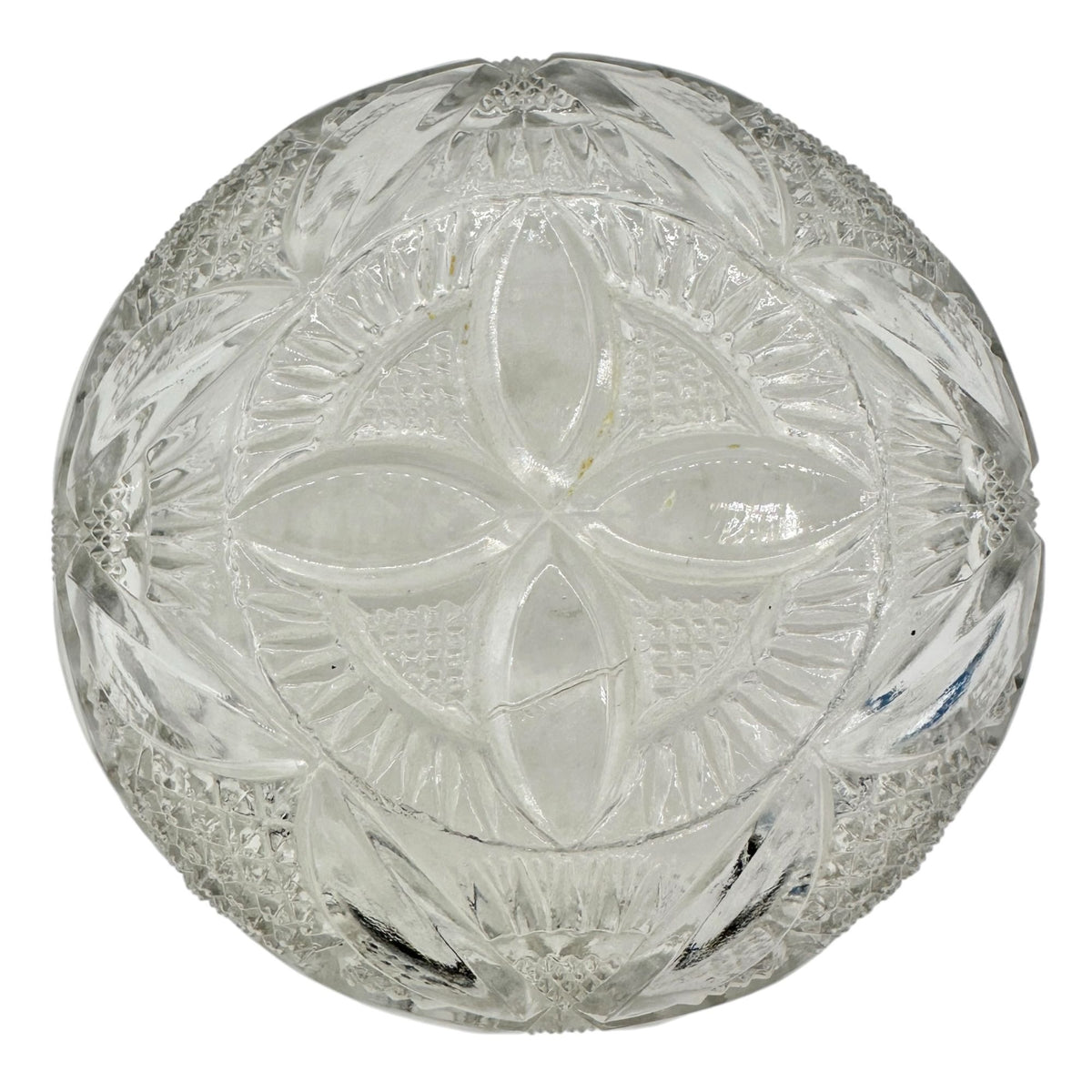 Pattee Cross Master Berry Bowl Childrens Tableware Etched EAPG 4" Diameter