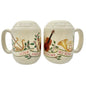 Christmas Holiday Salt Pepper Shaker Set Musical Theme Love And Joy Come To You