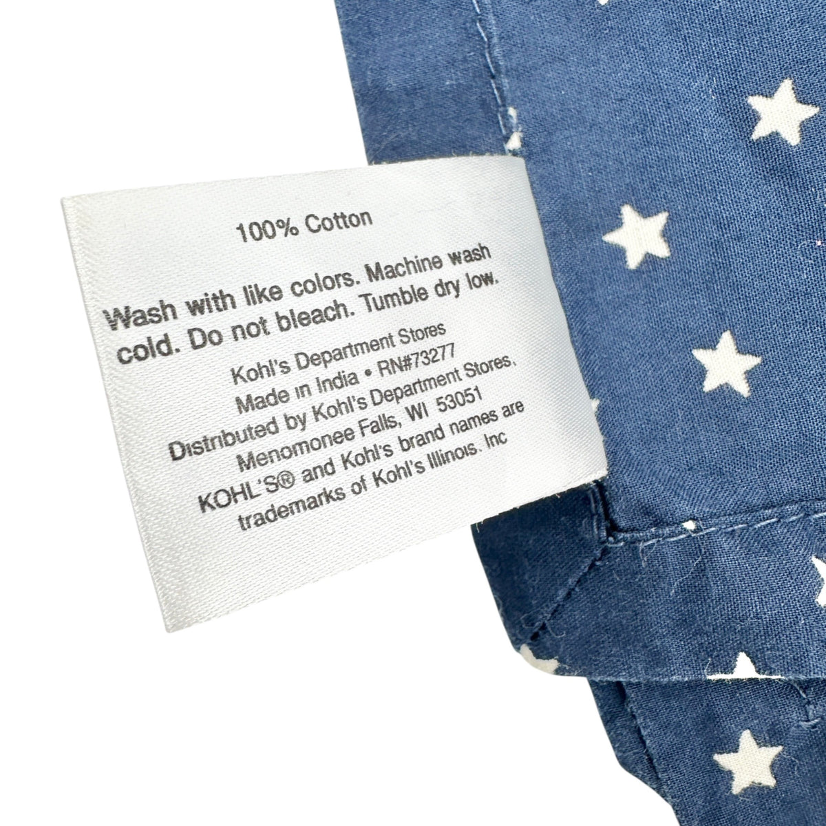 Set Of 10 Cloth Napkins Patriotic Themed FIVE Red and FIVE Blue with White Stars