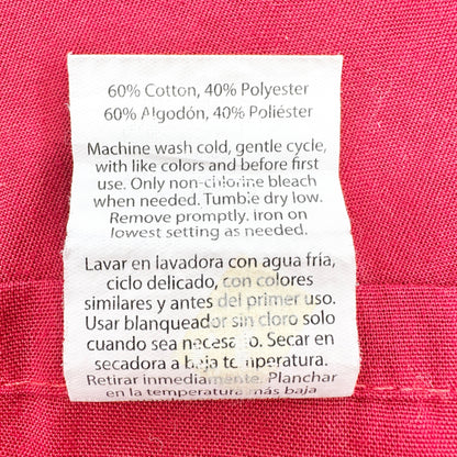 Set Of 10 Cloth Napkins Patriotic Themed FIVE Red and FIVE Blue with White Stars