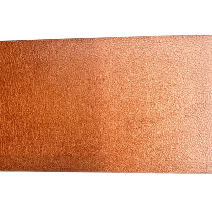 H&M Belt Mens XL Genuine Leather Brown With Silver Buckle Premium Selection