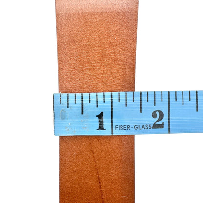 H&M Belt Mens XL Genuine Leather Brown With Silver Buckle Premium Selection