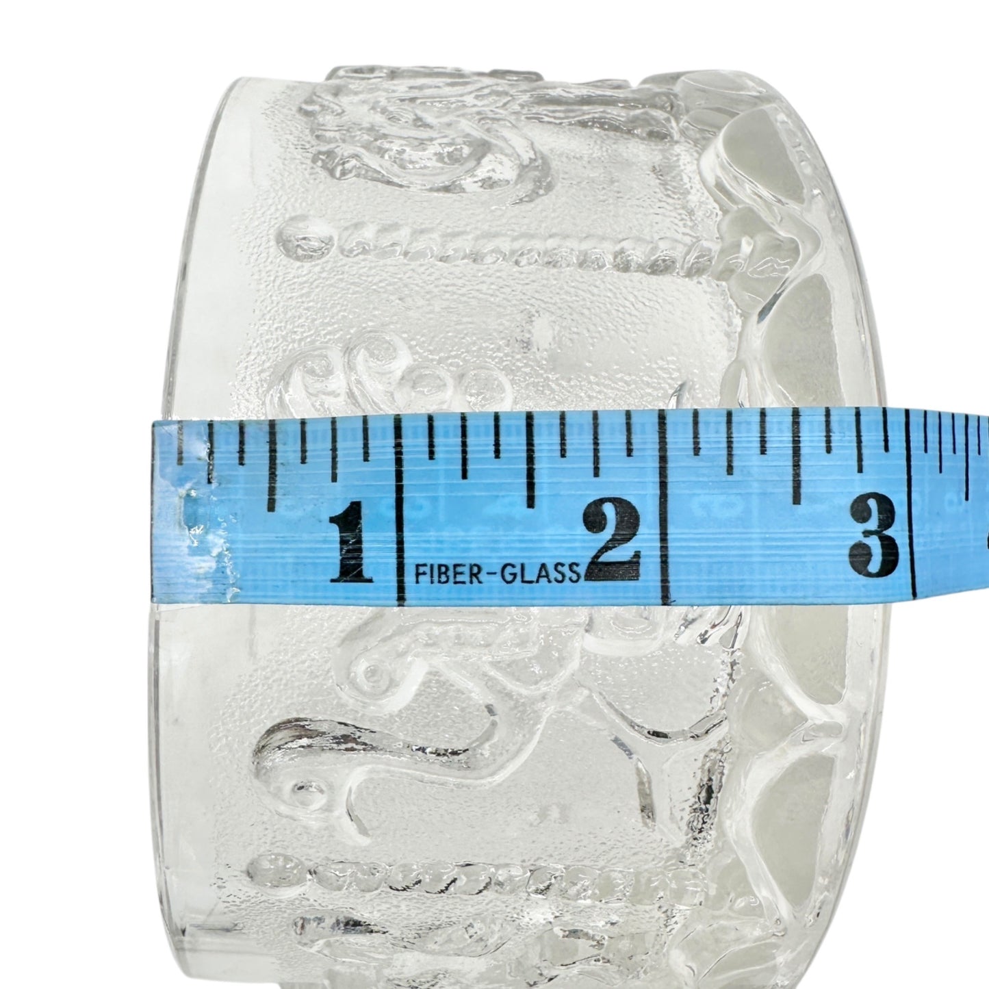 Carousel-Shaped Clear Glass Candy Dish With Lid Featuring Carousel Animals