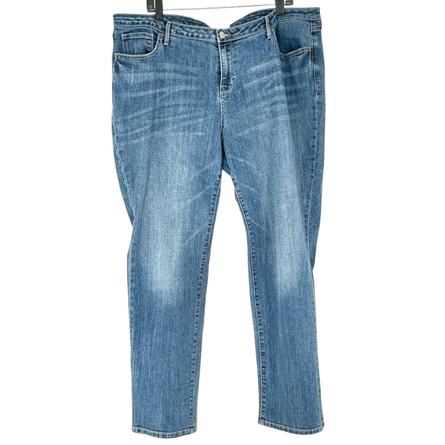 Old Navy Womens Straight Leg Jeans Womens Size 18 Regular Blue Stretch Denim