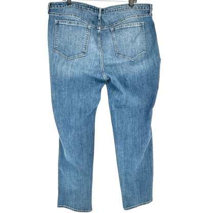 Old Navy Womens Straight Leg Jeans Womens Size 18 Regular Blue Stretch Denim