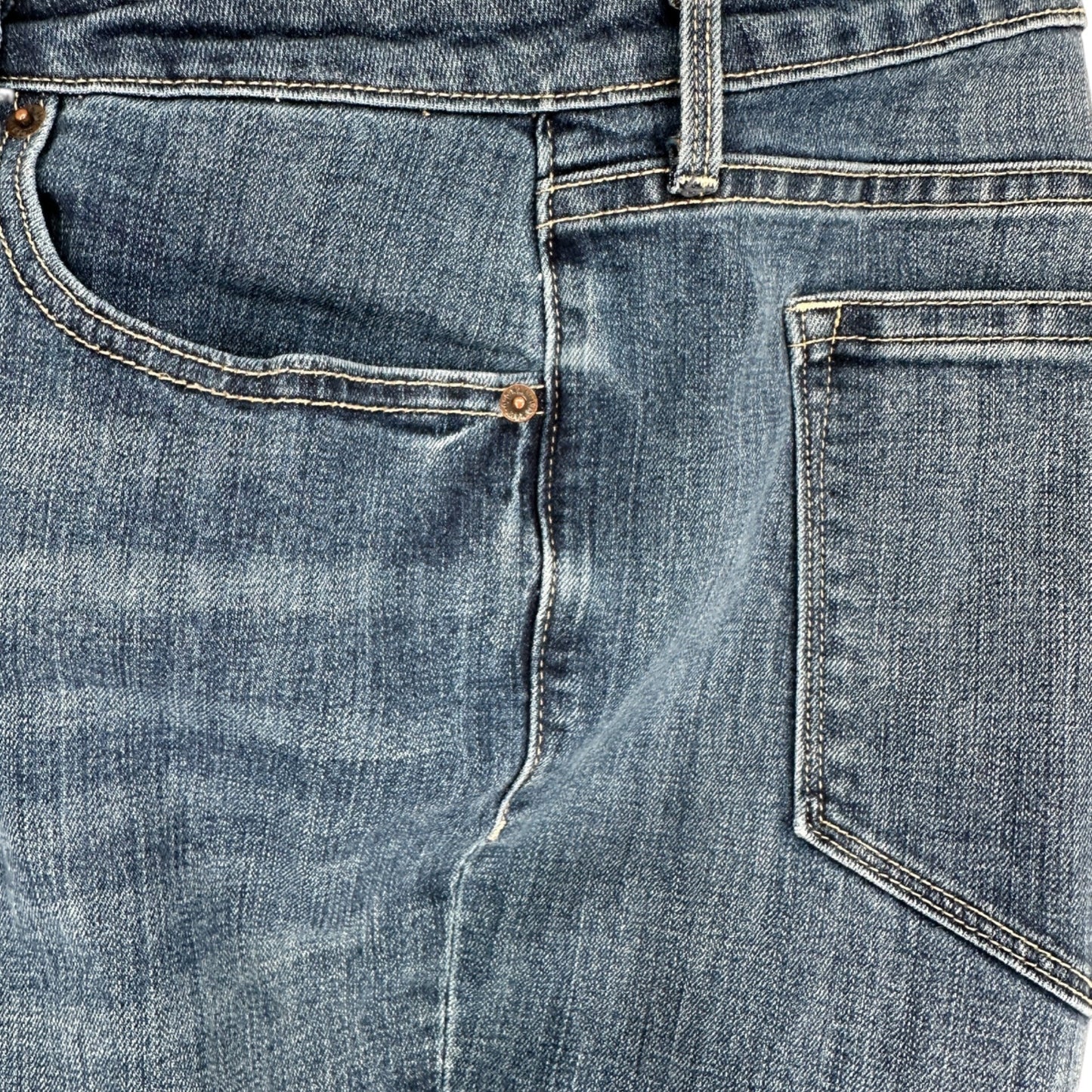 Old Navy Womens Straight Leg Jeans Womens Size 18 Regular Blue Stretch Denim