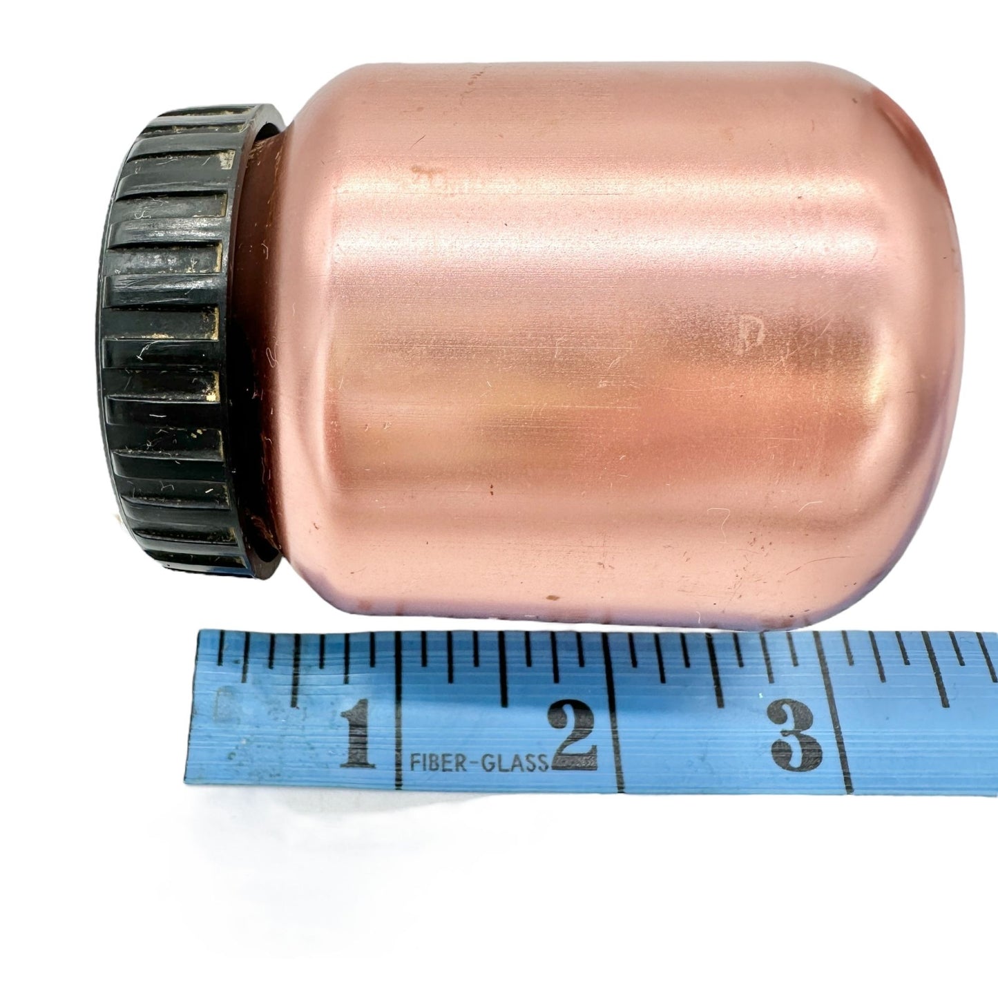 Vintage Color Craft Copper Salt & Pepper Shakers With Black Plastic Lids