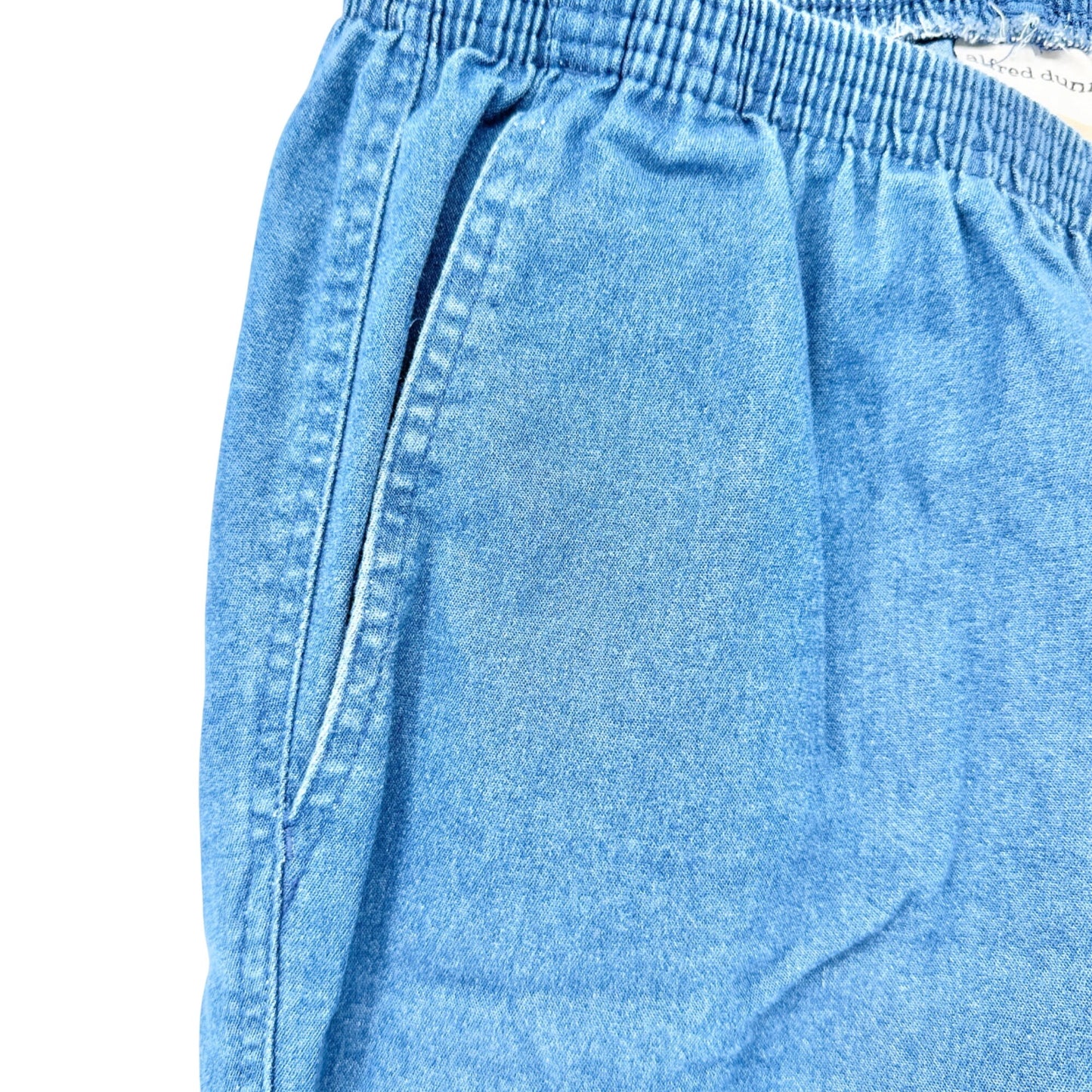 Alfred Dunner Denim Pants Womens 16W Blue Stretch Cotton Elastic Waist Relaxed