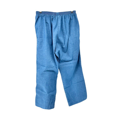 Alfred Dunner Denim Pants Womens 16W Blue Stretch Cotton Elastic Waist Relaxed