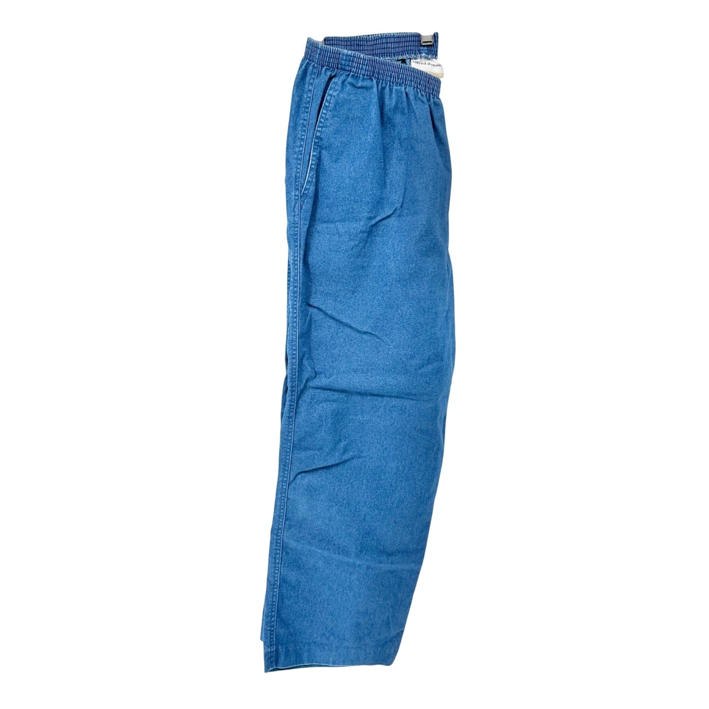 Alfred Dunner Denim Pants Womens 16W Blue Stretch Cotton Elastic Waist Relaxed