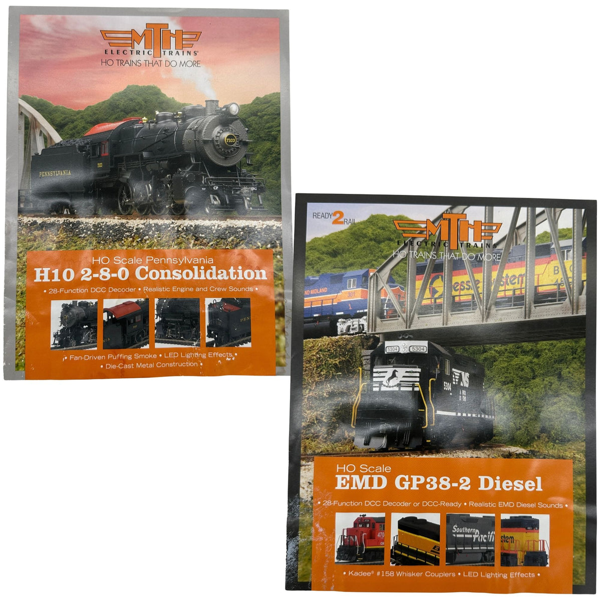 MTH Electric Trains HO Scale Model Train Brochures 2015-16 Editions Collectible
