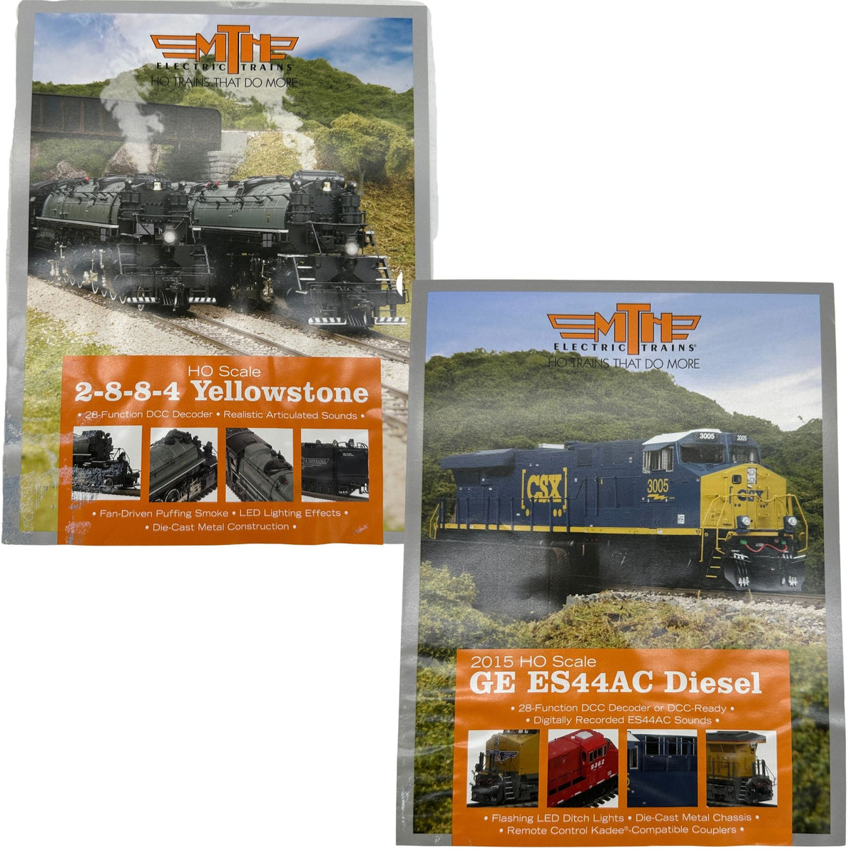 MTH Electric Trains HO Scale Model Train Brochures 2015-16 Editions Collectible